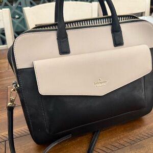Kate Spade Black and Cream Satchel